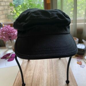 Black Newsboy Cap